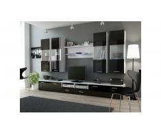 JUSTyou Set Dream I Parete attrezzata Bianco Nero