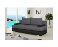 JUSTyou Milo Divano Letto 95x205x90 Nero Grigio I