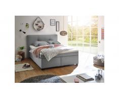 JUSTyou Annapolis Letto Vi-Spring 140x200 cm Argento