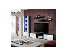 JUSTyou GULINO A Parete attrezzata Wenge' Bianco