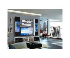 JUSTyou INVONTO F II Parete attrezzata Bianco Nero