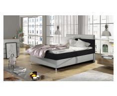 JUSTyou Cosy Letto Vi-Spring Nero | Bianco 140x200