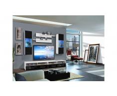 JUSTyou CLIVO C II Parete attrezzata Bianco Nero