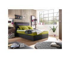 JUSTyou Concord Letto Vi-Spring 140x200 cm Nero Verde