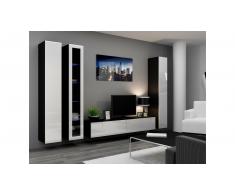 JUSTyou Set Vago II A Parete attrezzata Nero Bianco