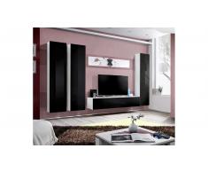JUSTyou AUR C I Parete attrezzata Bianco Nero