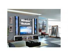 JUSTyou TUBAS E II Parete attrezzata Bianco Nero