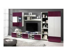 JUSTyou Gordia IV Parete attrezzata Bianco Viola