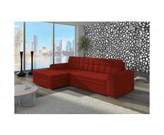 JUSTyou Conforti Divano angolare 165x270x80 cm Rosso