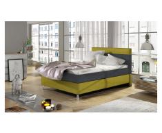JUSTyou Cosy Letto Antracite | Giallo 140x200