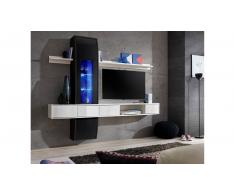 JUSTyou CAMET II Parete attrezzata Bianco Nero