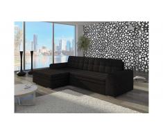 JUSTyou Conforti Divano angolare 165x270x80 cm Nero