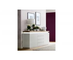 JUSTyou Beatrice III Credenza Bianco opaco | Quercia