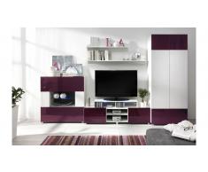 JUSTyou Gordia II Parete attrezzata Bianco Viola