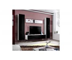 JUSTyou AUR A I Parete attrezzata Bianco Nero