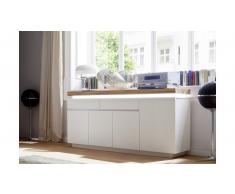 JUSTyou Beatrice IV Credenza Bianco opaco | Quercia