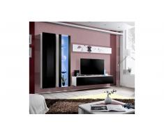 JUSTyou AUR A IV Parete attrezzata Bianco Nero