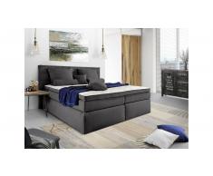 JUSTyou Lansing Letto Vi-Spring 140x200 cm Antracite