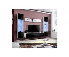 JUSTyou AUR A III Parete attrezzata Bianco Nero