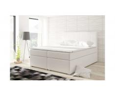 JUSTyou Alicie Letto Vispring 126x160x200 cm Bianco
