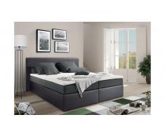 JUSTyou Frankfort Letto Vi-Spring 180x200 cm Antracite