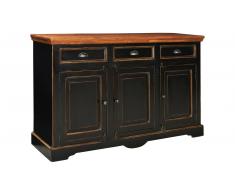 JUSTyou Caros Cassettone Legno di mango Nero