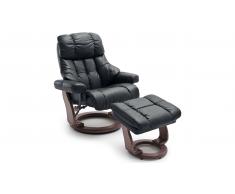 JUSTyou Carnegie XXL Poltrona Nero Noce