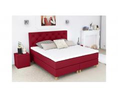 ELESS Amore Letto Vi-Spring Bordeaux 180x200