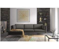 JUSTyou Siri Divano angolare Grigio Pelle sintetica