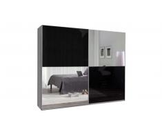 JUSTyou Lux 244|26 Armadio ingresso Bianco Nero