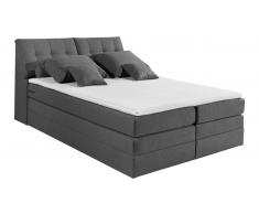 JUSTyou Bismarck I Letto Vi-Spring 180x200 cm Argento