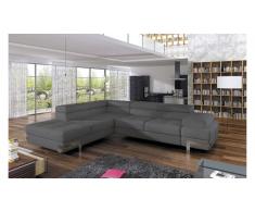 JUSTyou EMPORIO Divano angolare Pelle Grigio