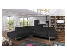 JUSTyou EMPORIO Divano angolare Pelle Nero