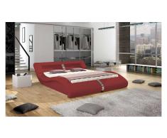 JUSTyou MALIBU Letto matrimoniale 195x262x70 Rosso