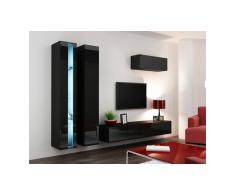 JUSTyou Set Vago N I Parete attrezzata Nero