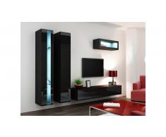 JUSTyou Set Vago N II Parete attrezzata Nero