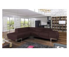JUSTyou EMPORIO Divano angolare Pelle Marrone