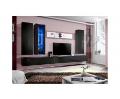 JUSTyou AUR E IV Parete attrezzata Nero