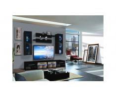 JUSTyou TUBAS B II Parete attrezzata Nero