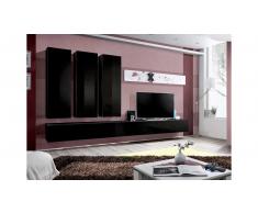 JUSTyou AUR E I Parete attrezzata Nero