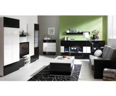 JUSTyou Gordia Soggiorno completo Bianco Nero