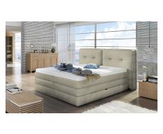 JUSTyou Falun Letto Vi-Spring Panna 140x200