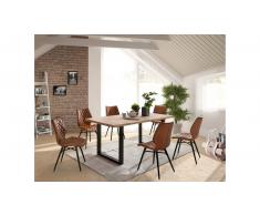 JUSTyou Heimdall Set tavolo Faggio selvatico Marrone