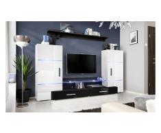 JUSTyou TAWER II Parete attrezzata Bianco Nero