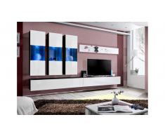 JUSTyou AUR E II Parete attrezzata Nero Bianco