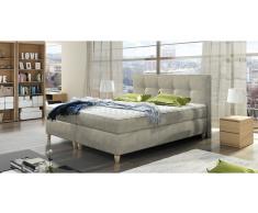 JUSTyou Malta Letto Vi-Spring Panna 140x200