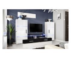 JUSTyou TAWER Parete attrezzata Bianco Nero