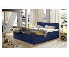 JUSTyou Emma Letto Vi-Spring Blu Velours 160x200
