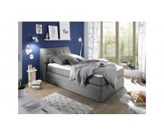 JUSTyou Bismarck I Letto Vi-Spring 120x200 cm Argento