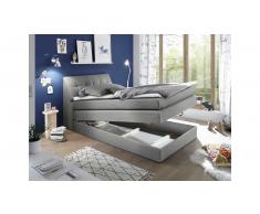 JUSTyou Bismarck I Letto Vi-Spring 120x200 cm Grigio